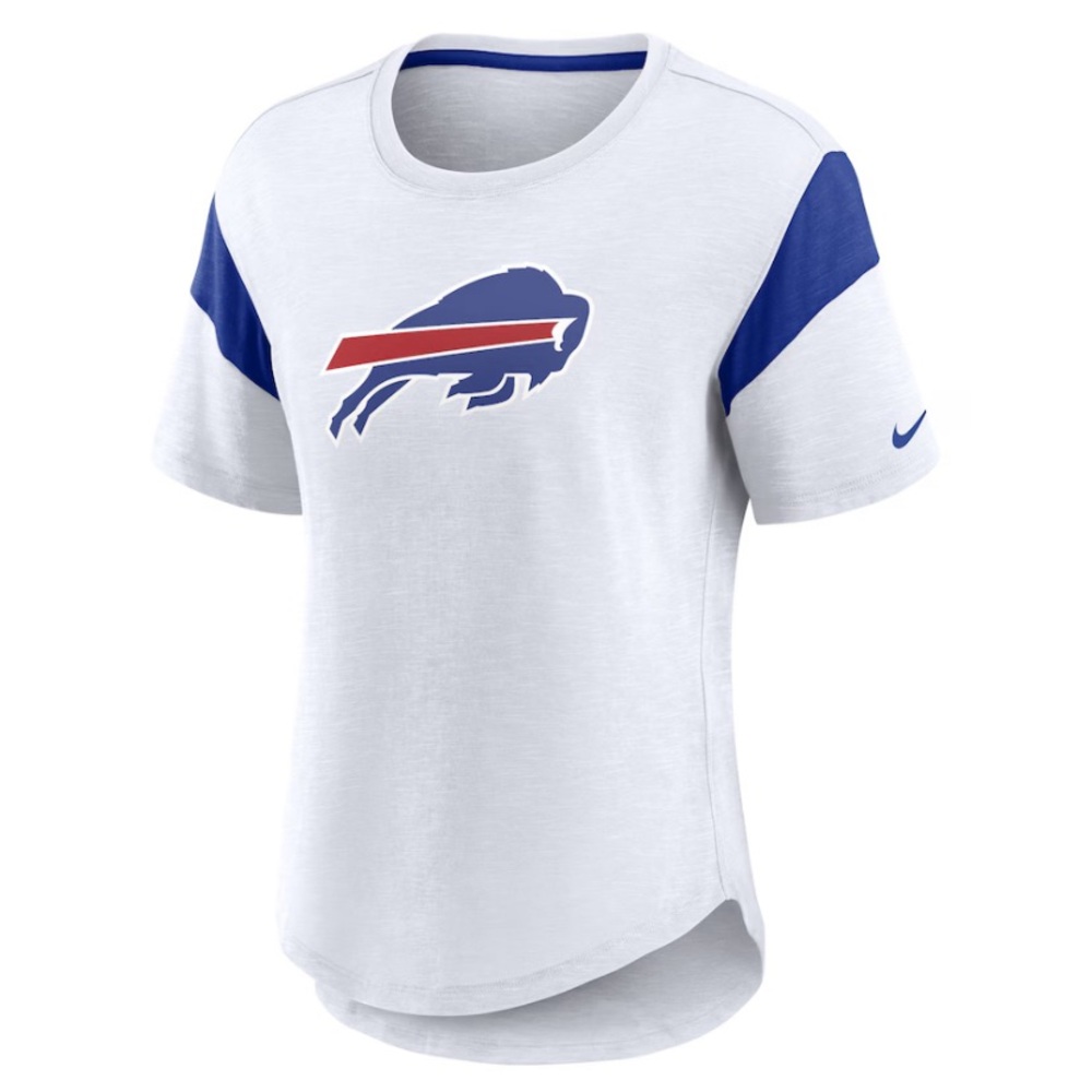 Women's Nike White Buffalo Bills Fashion T-Shirt